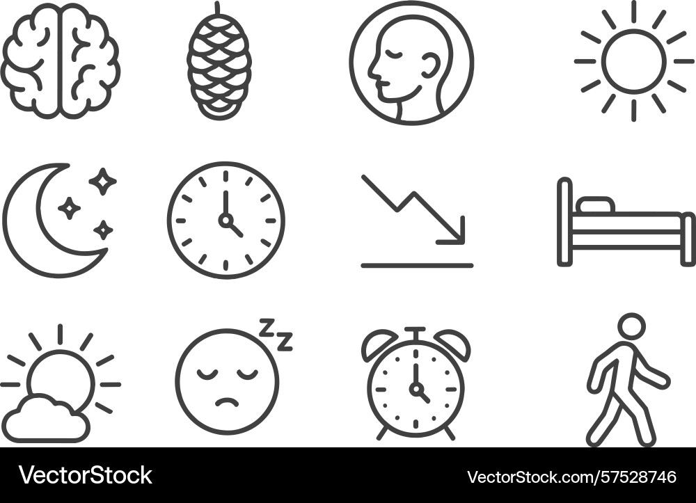 Understanding the connection between sleep health Understanding the connection between sleep health vector image