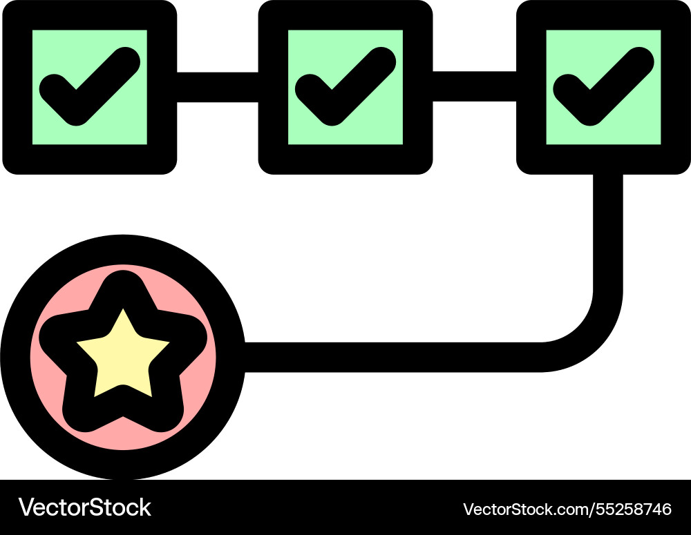 Workflow symbol -workflow and project management vector image