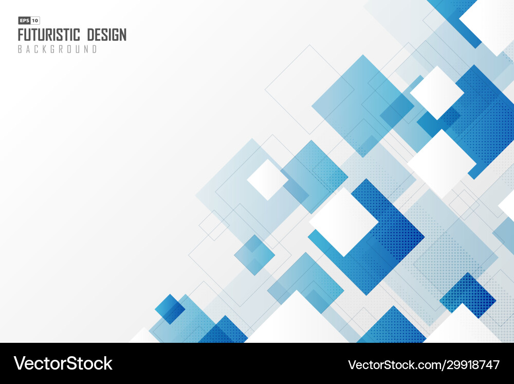 Abstract gradient blur square tech design Abstract gradient blur square tech design vector image