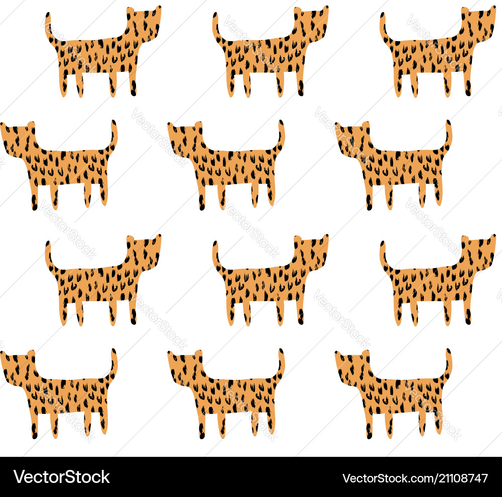 Cheetah Print Pattern vector image