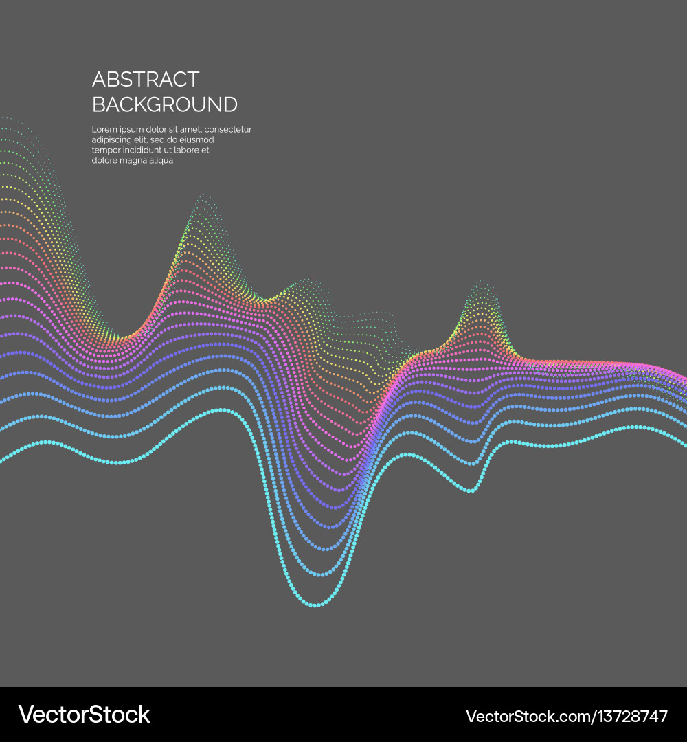 Dynamic Abstract Waves Background Vector Image