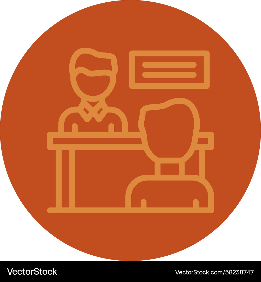 Interview Lineup Icon Vector Image