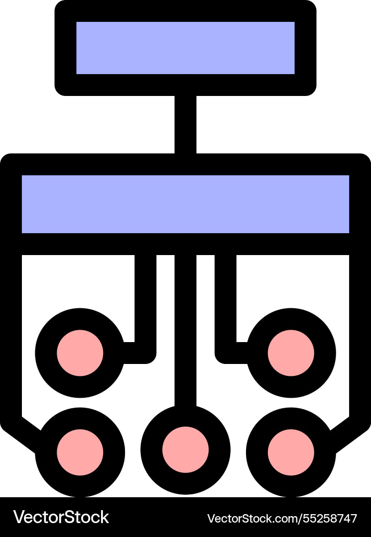 Workflow symbol -workflow and project management Workflow symbol -workflow and project management vector image