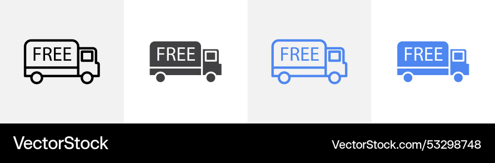 Free delivery icon set use for web ui or app Free delivery icon set use for web ui or app Vector Image