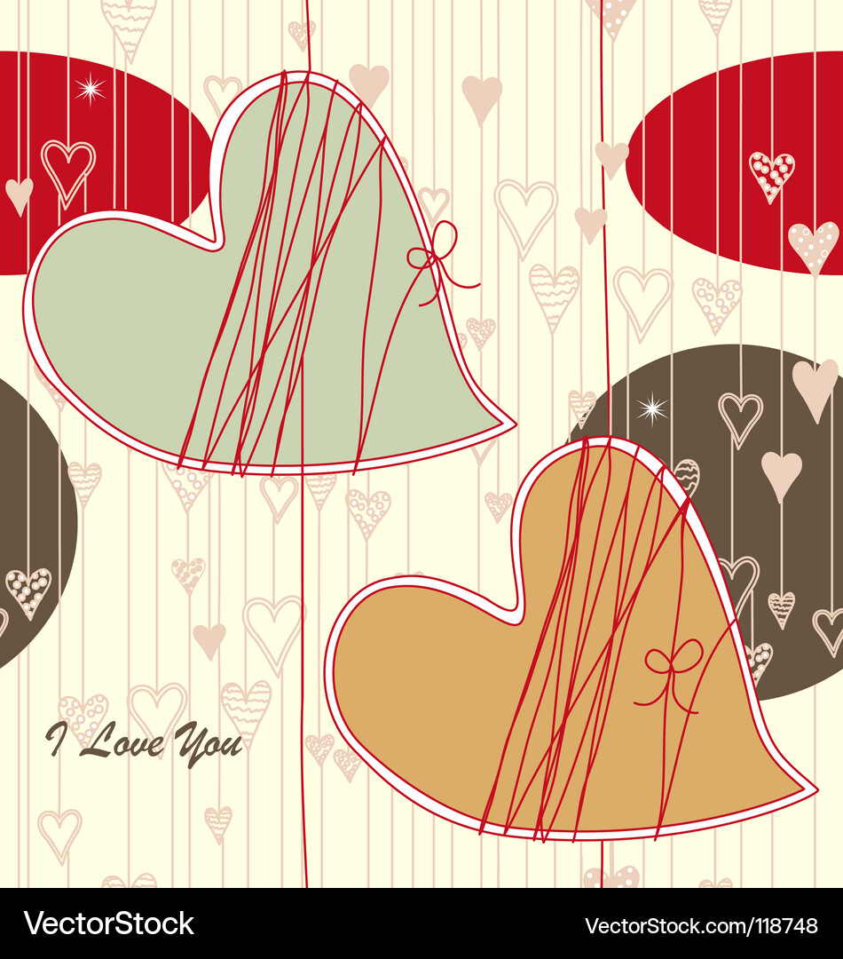 Valentine Hearts Pattern – Royalty-Free Vector | VectorStock