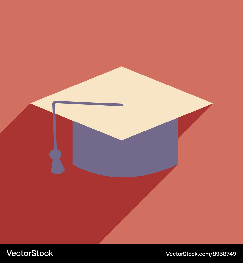 Flat with shadow icon and mobile application Vector Image