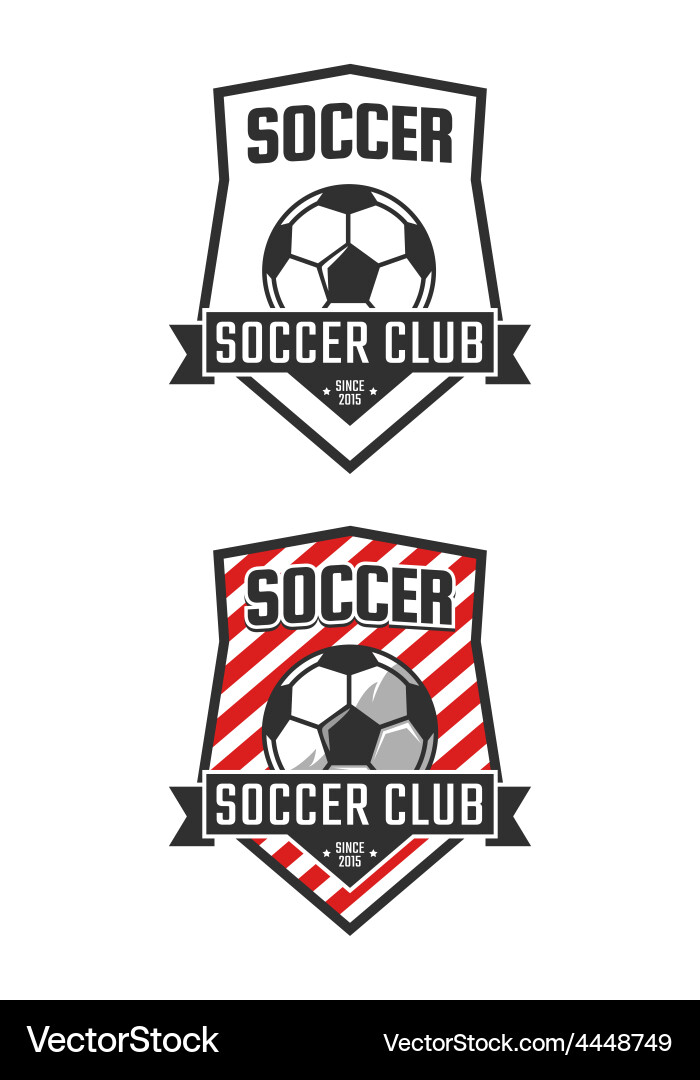 Soccer Club Logo Template vector image