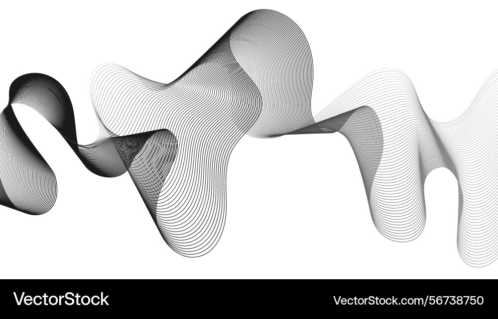 Abstract backdrop with grey wave gradient lines Abstract backdrop with grey wave gradient lines vector image