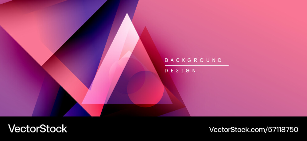 Abstract geometric shapes overlap creating Vector Image
