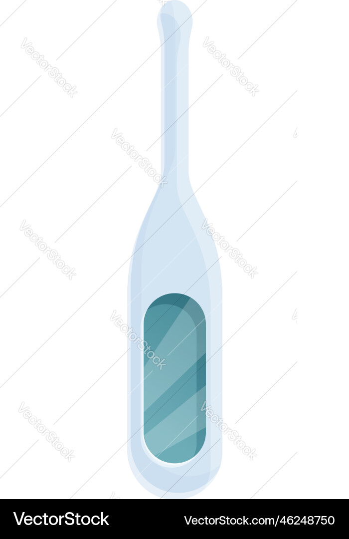 Body thermometer icon cartoon mouth swab Body thermometer icon cartoon mouth swab vector image