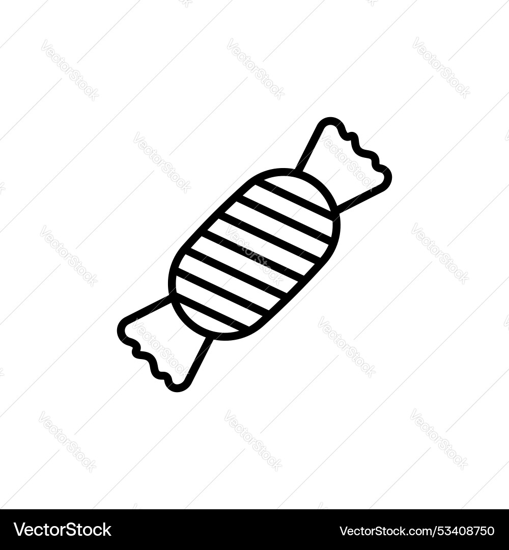 Candy-sweet icon isolated on white background Vector Image