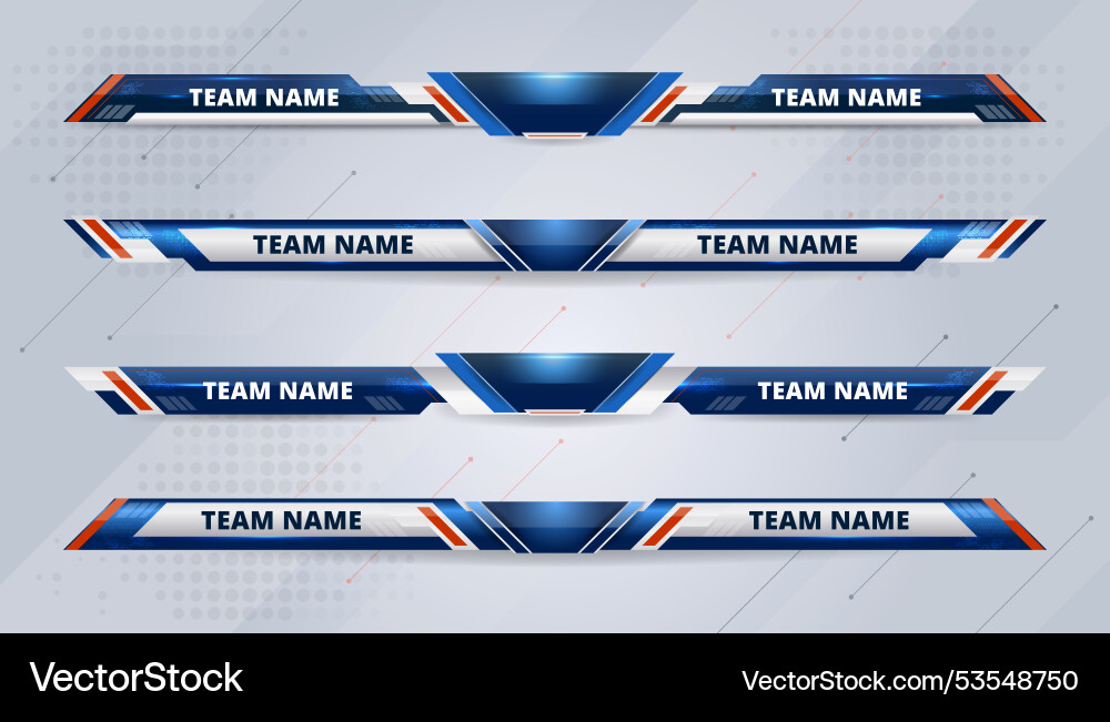 Vector Lower Print Lower thirds template Royalty Free Vector Image