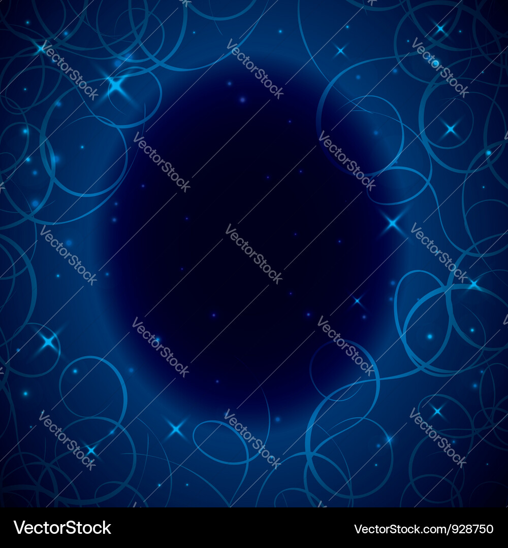 Oval frame with tracery Vector Image