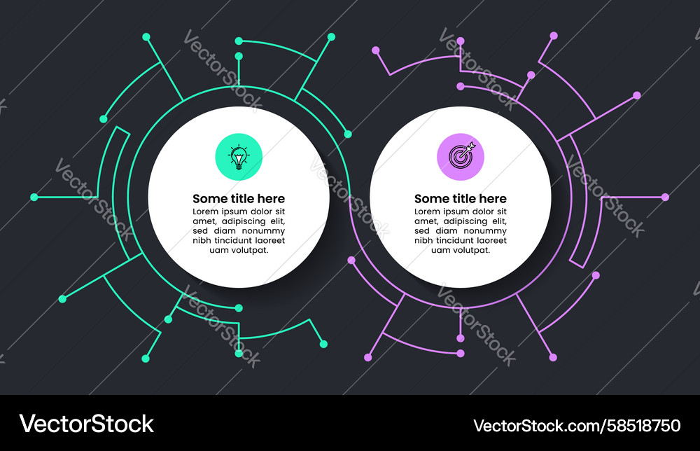Technology Workflow Template Vector Image