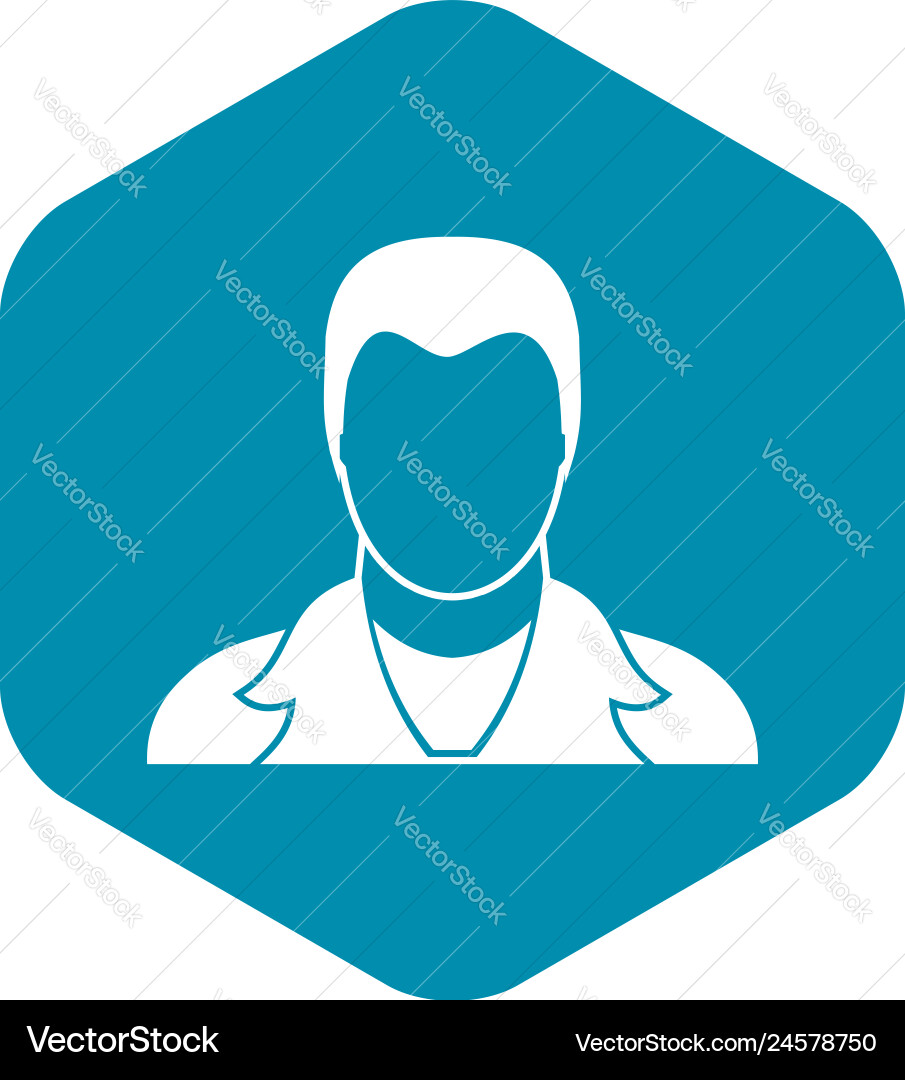 User icon simple style User icon simple style vector image