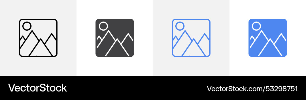 Gallery icon set use for web ui or app Gallery icon set use for web ui or app vector image