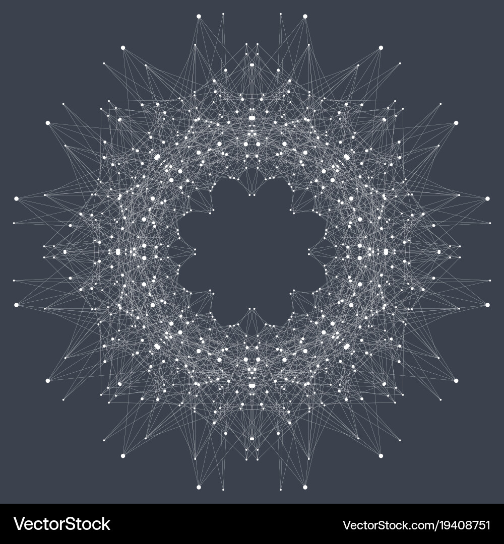 Global network connection virtual background Vector Image