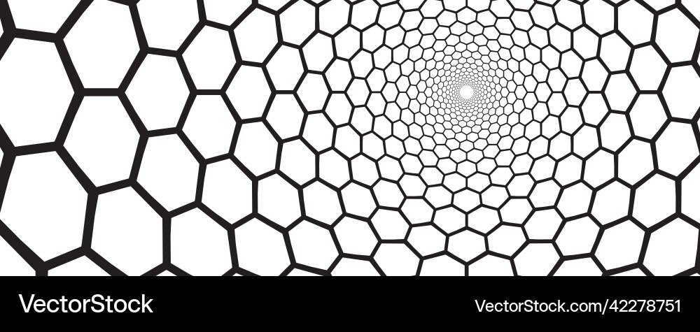Hexagonal Mesh Background vector image