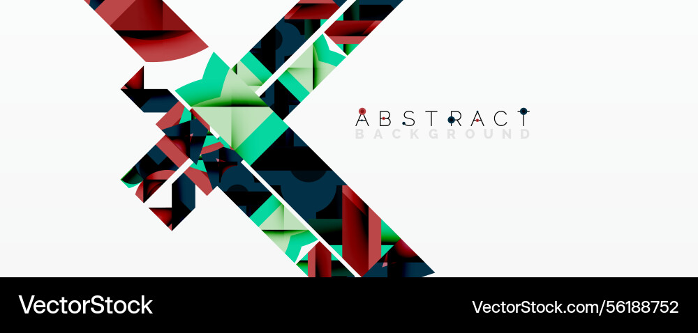 Abstract geometric shapes create dynamic Abstract geometric shapes create dynamic Vector Image