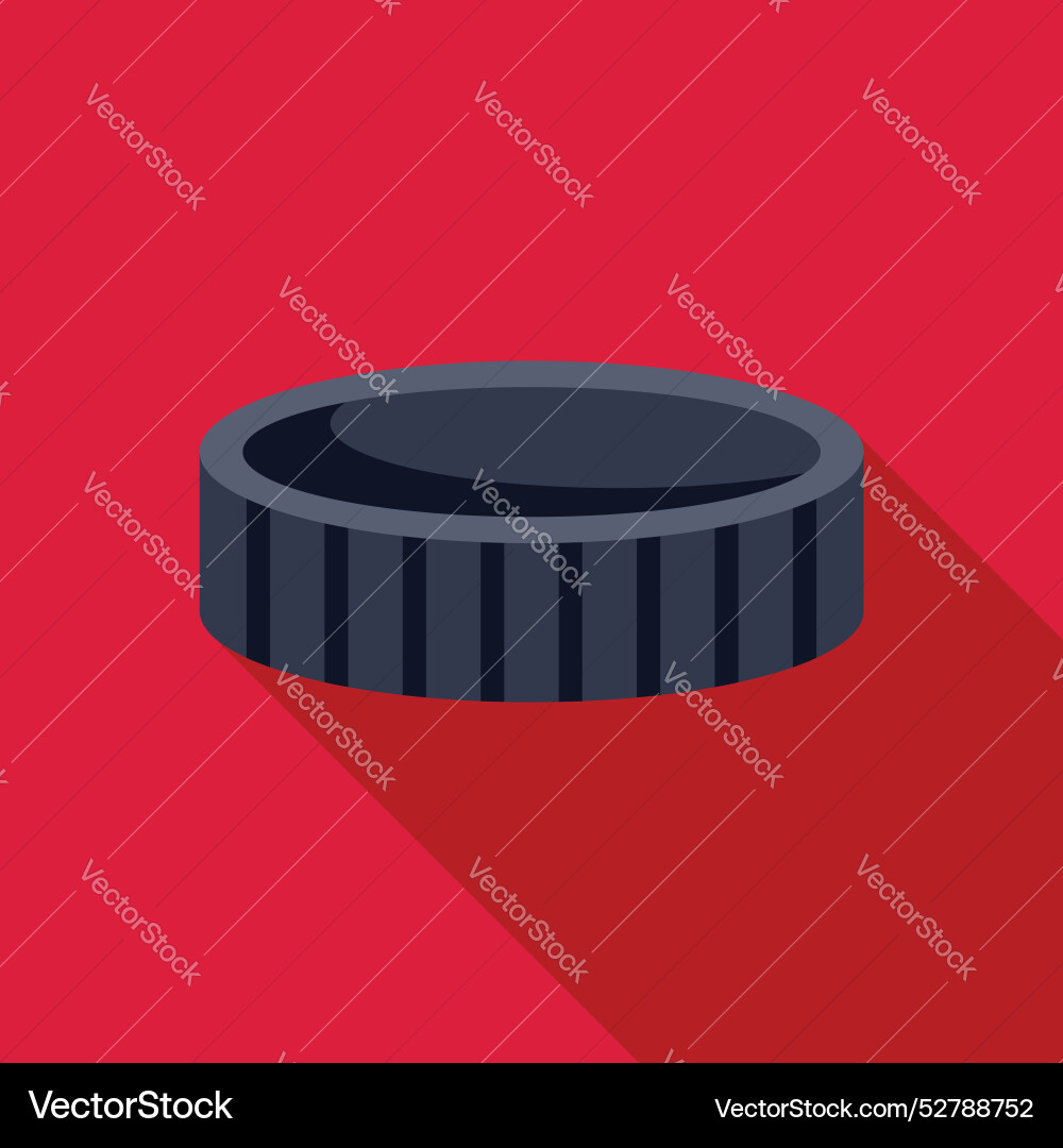 Camera lens filter lying on red background Vector Image