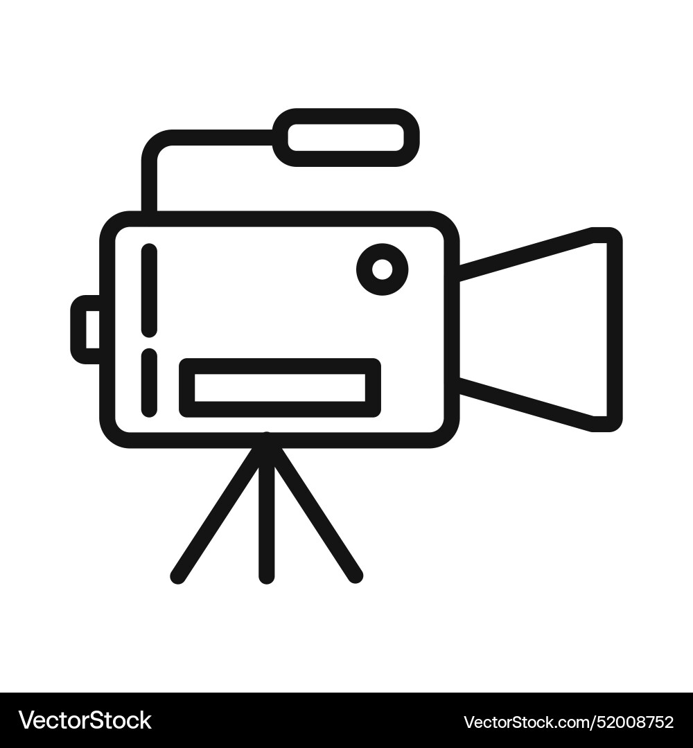 Camera recording icon ideal for video production Vector Image