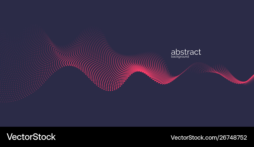 Dynamic Wave Abstract Background vector image