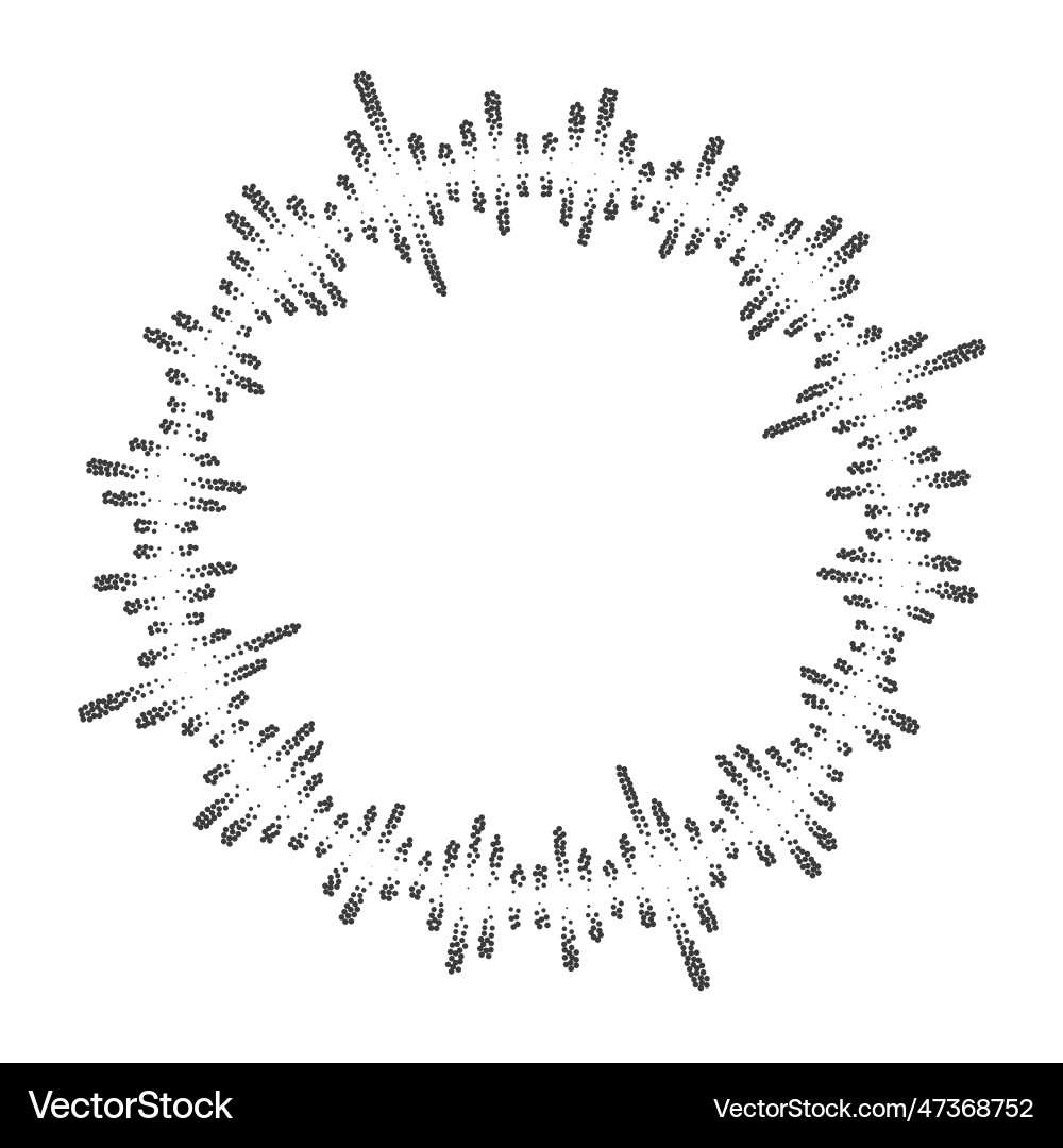 Sound Wave Frequency Pattern vector image