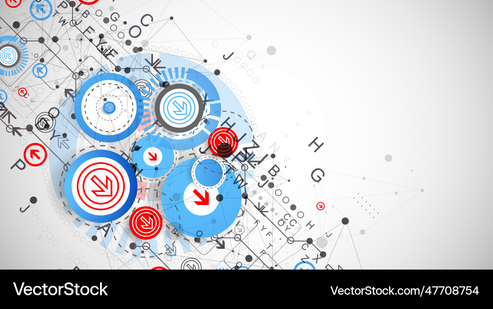 Abstract technology concept circuit board color Abstract technology concept circuit board color vector image