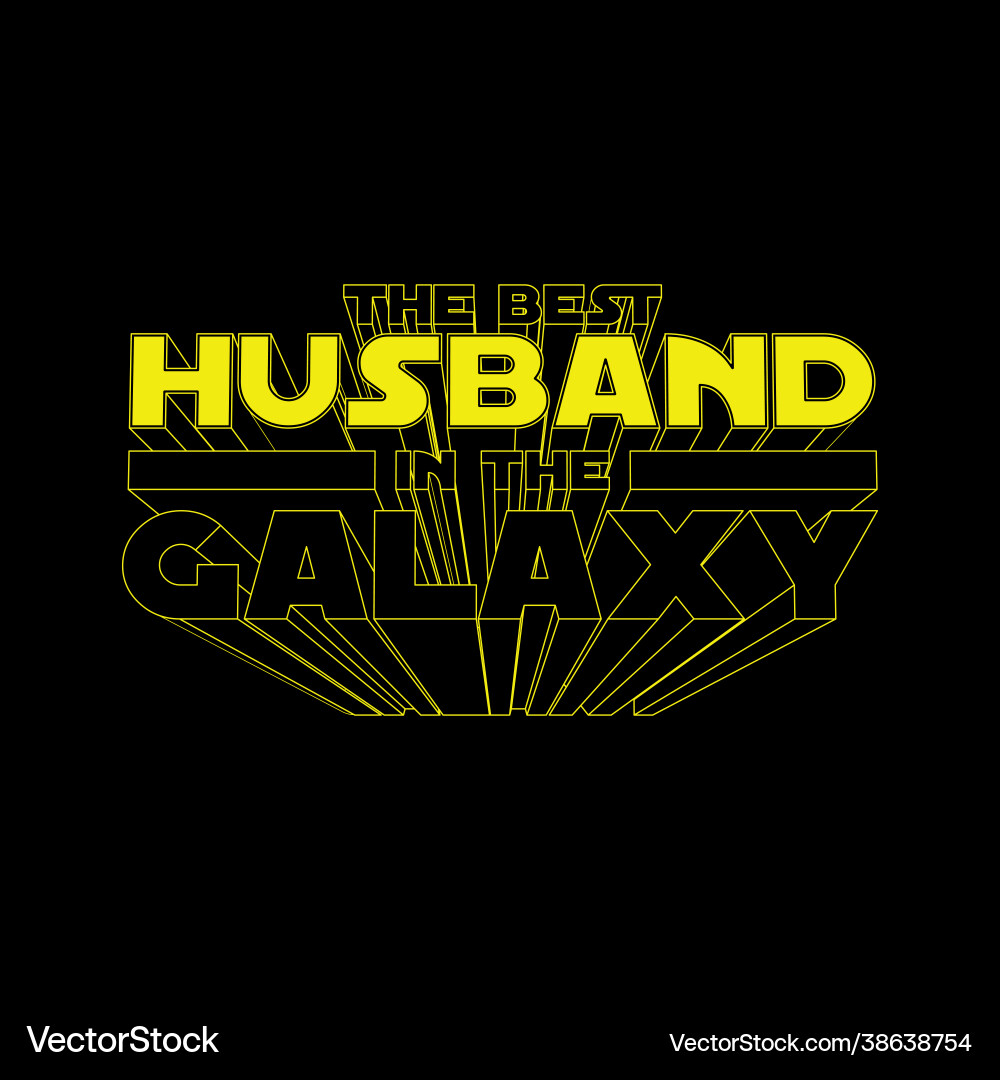 Bester Ehemann in Galaxie für T-Shirt-Print Bester Ehemann in Galaxie für T-Shirt-Print vektorbild