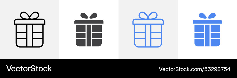 Gift box icon set use for web ui or app Gift box icon set use for web ui or app Vector Image