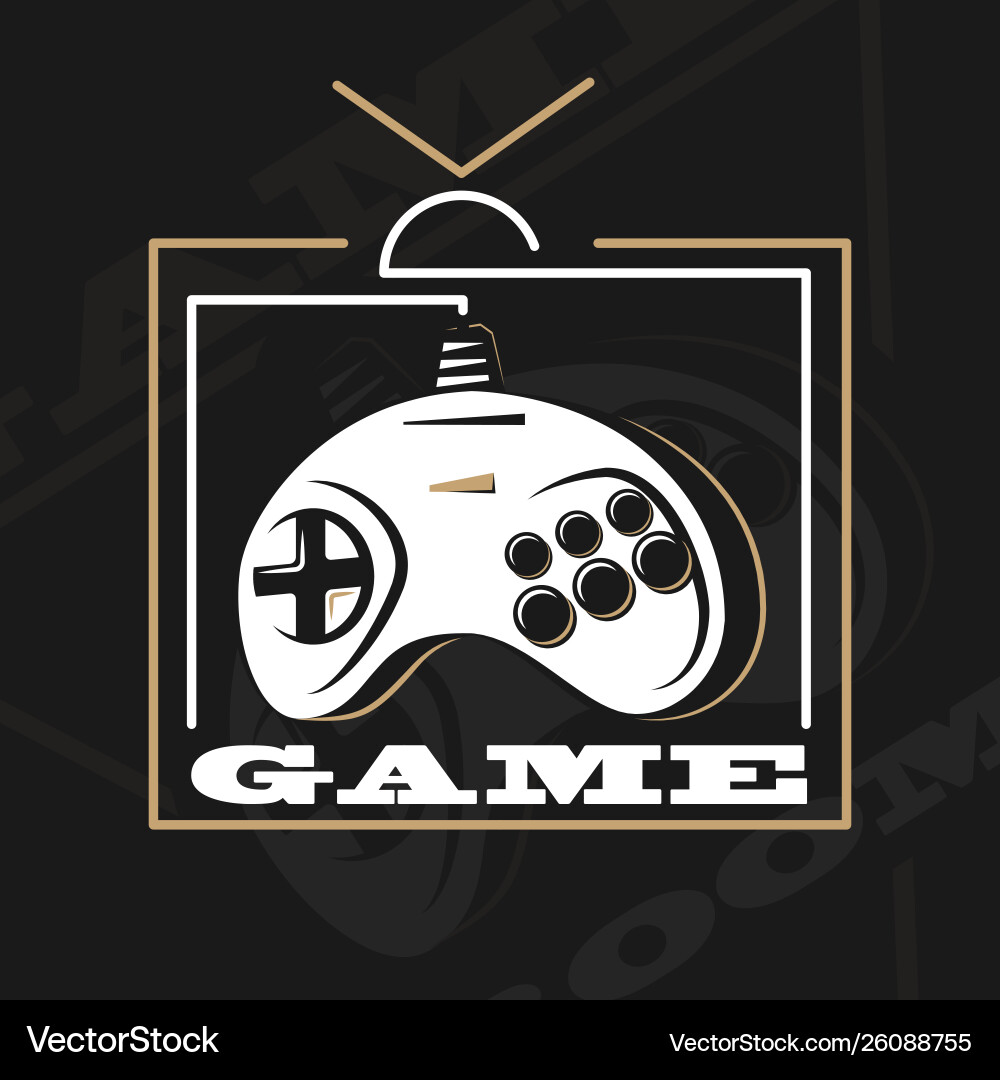 Gamepad Logo Gamepad Logo Vektorbild