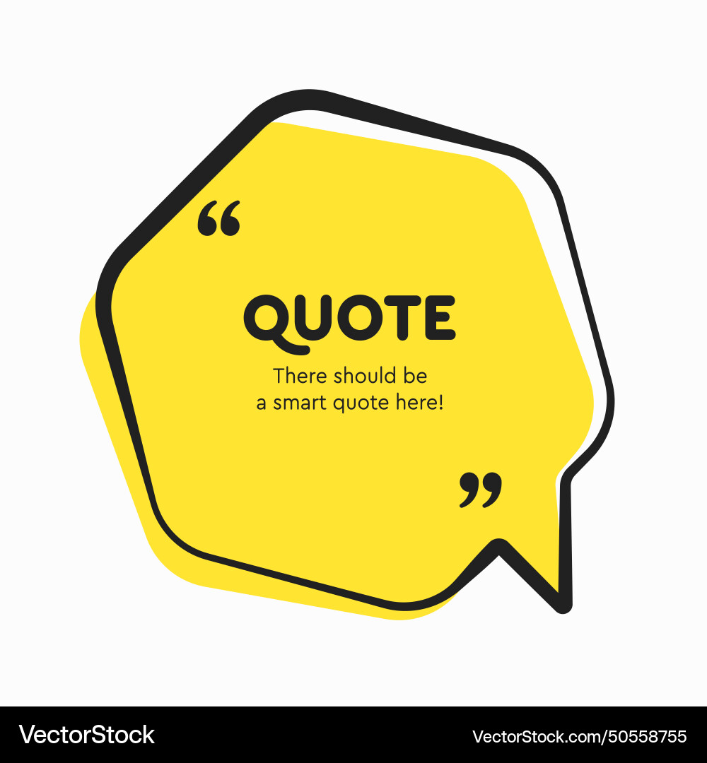 Quote frame blank text boxes message Quote frame blank text boxes message vector image