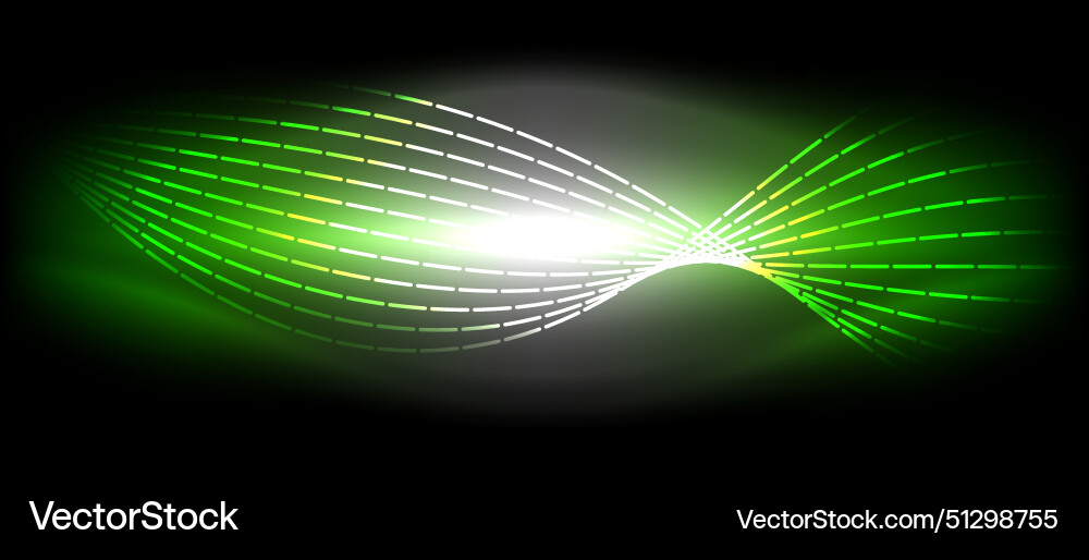 Visual effect lighting resembling a green Vector Image