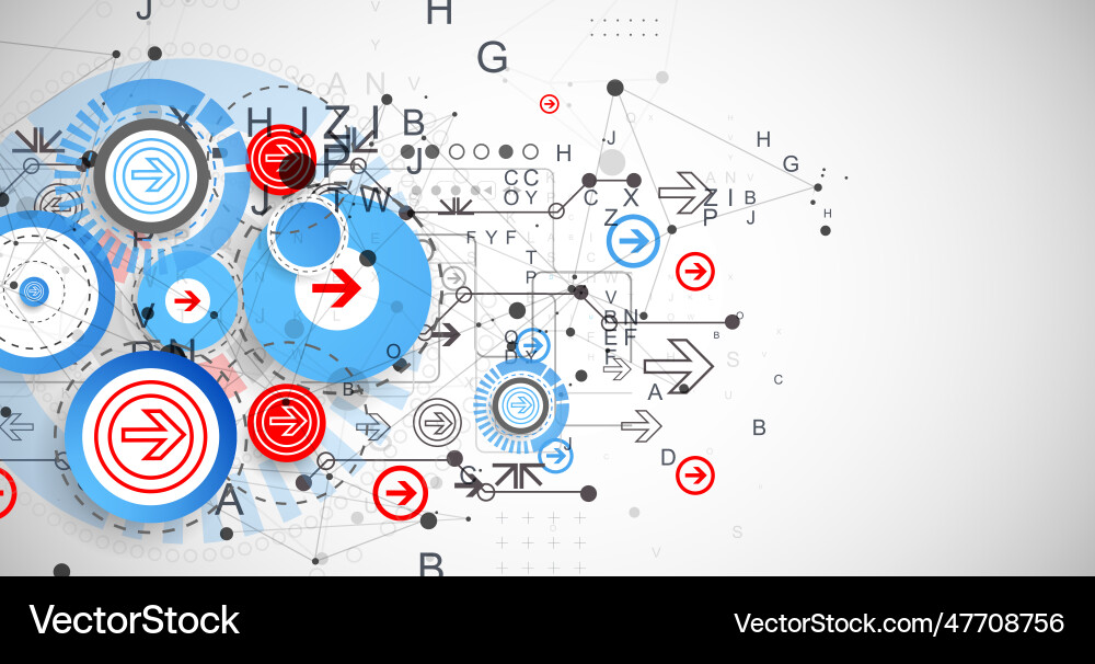Abstract technology concept circuit board color Abstract technology concept circuit board color vector image