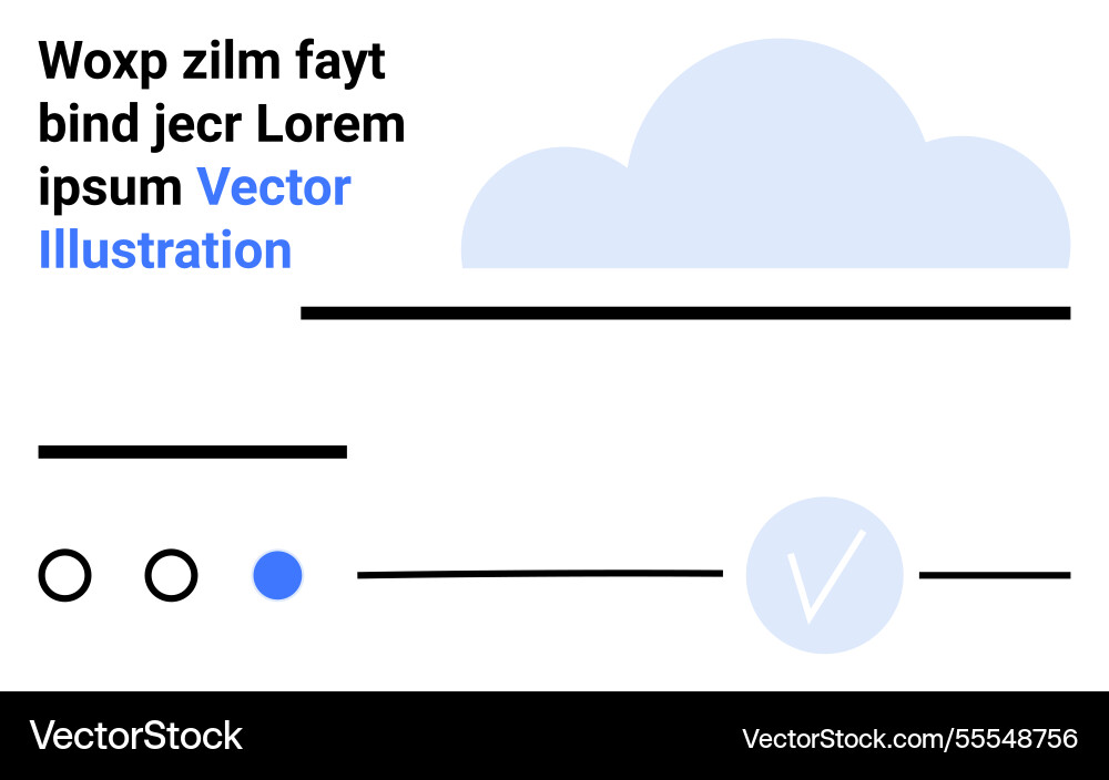 Abstract visual representation with cloud text Abstract visual representation with cloud text vector image