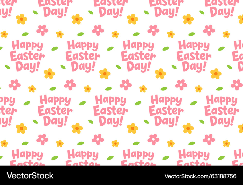Easter Floral Pattern – Royalty-Free Vector | VectorStock