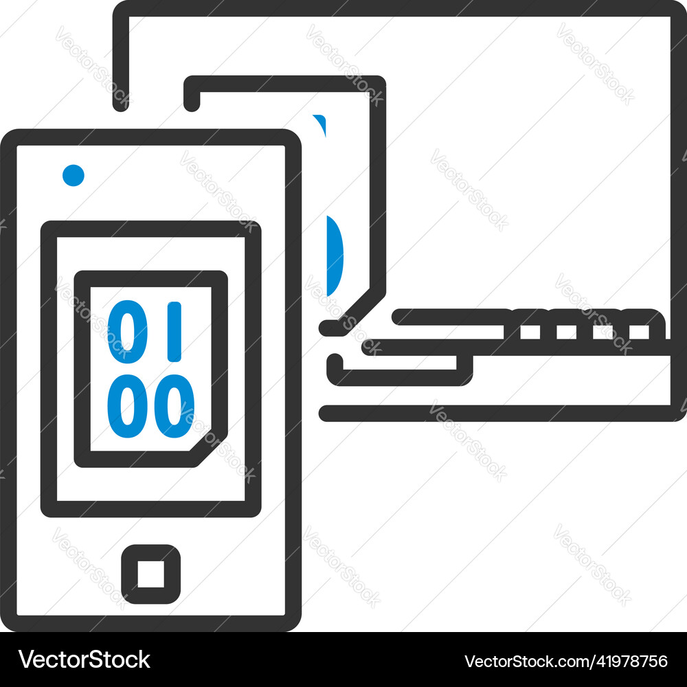 Exchanging data icon Exchanging data icon vector image