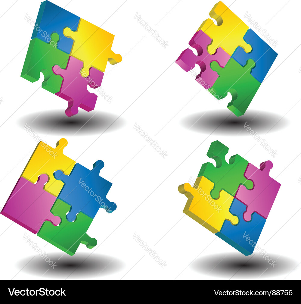 Jigsaw Puzzle Royalty Free Vector Image - VectorStock