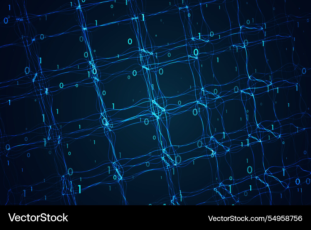 Stream von codierten Daten Abstract digital code Stream von codierten Daten Abstract digital code Vektorbild
