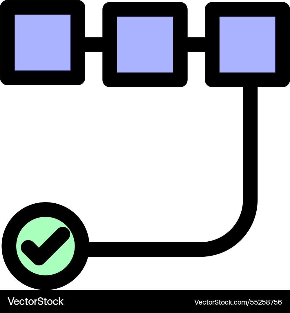 Workflow symbol -workflow and project management Workflow symbol -workflow and project management vector image