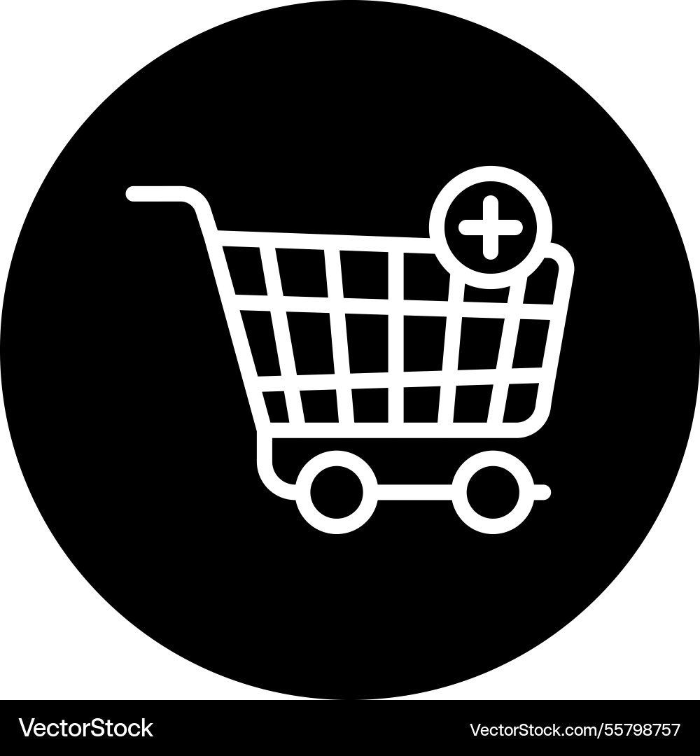 Add to cart icon design vector image