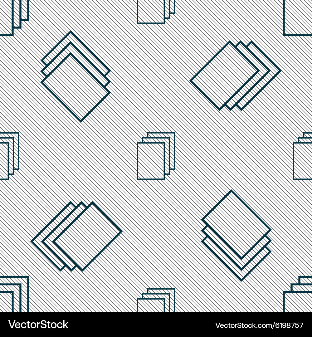 Copy file sign icon duplicate document symbol Vector Image