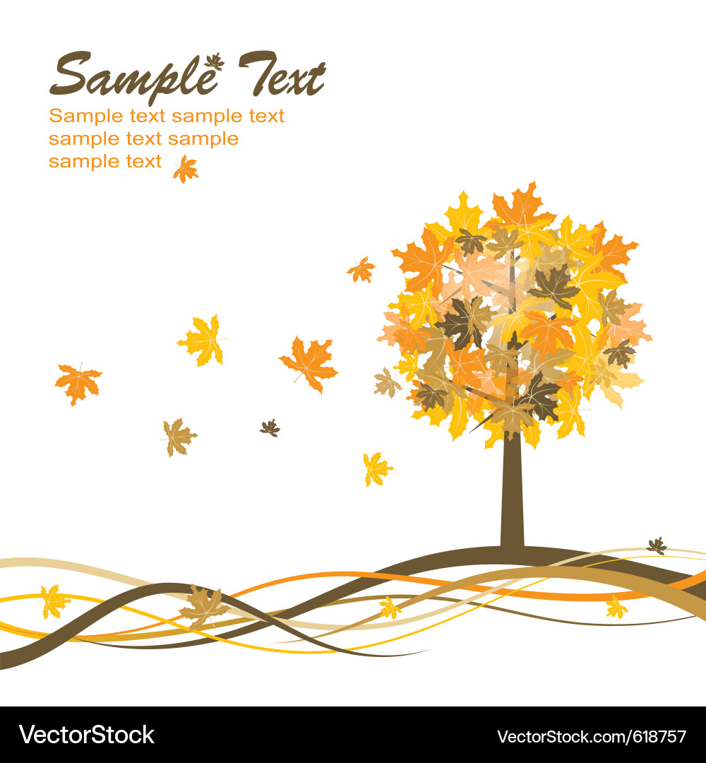 Maple autumn background eps10 Royalty Free Vector Image