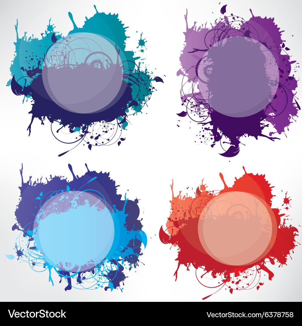 Abstract background with splash vector image