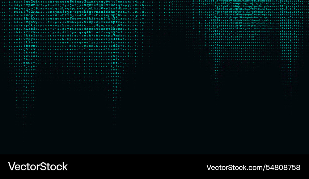 Abstract banner with a code style design vector image