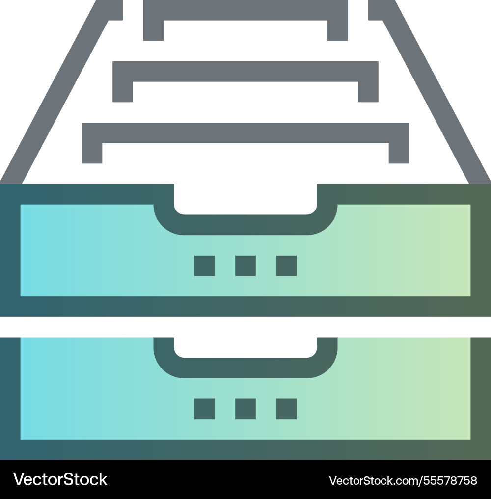 Archives flat line web icon concept Archives flat line web icon concept vector image