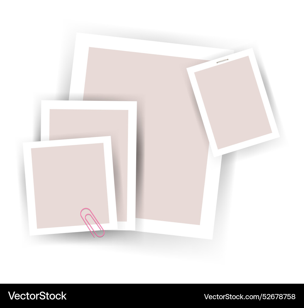 Paper notes stickers place for memo messages Vector Image