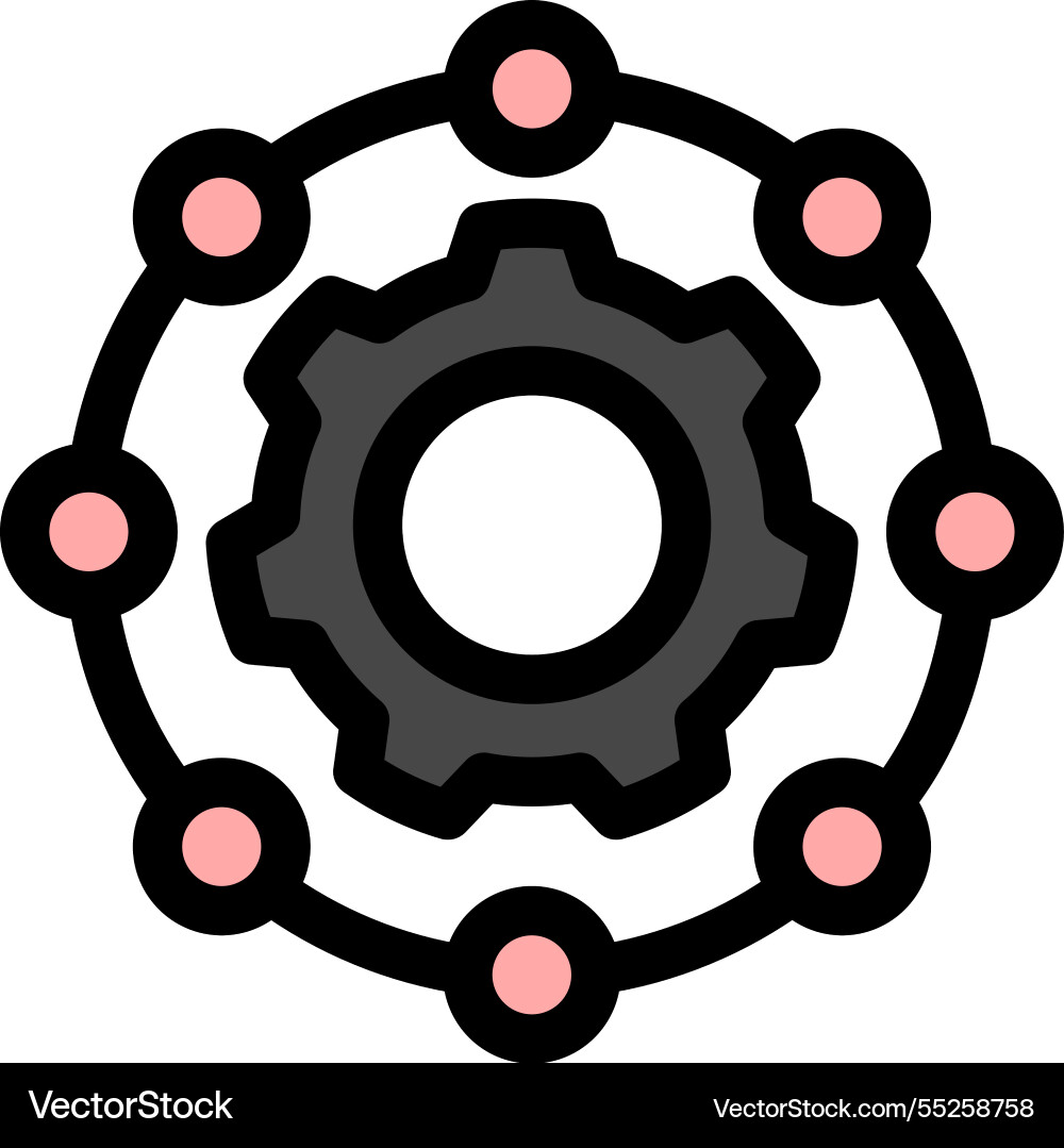 Workflow symbol -workflow and project management Workflow symbol -workflow and project management vector image