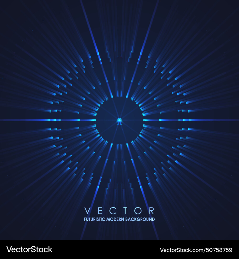 Abstract composed with glowing lines Vector Image