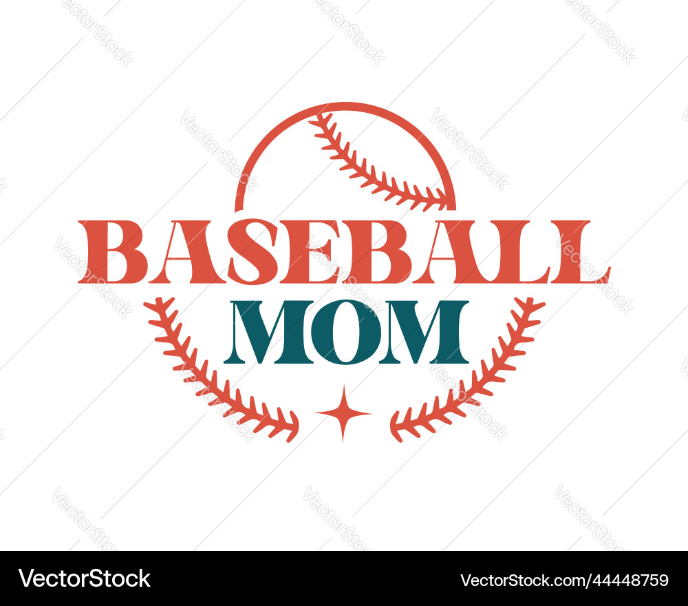 Baseball Mom Zitat Logotyp retro-typography svg Baseball Mom Zitat Logotyp retro-typography svg vektorbild